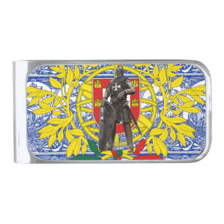 Portuguese designs  silver finish money clip