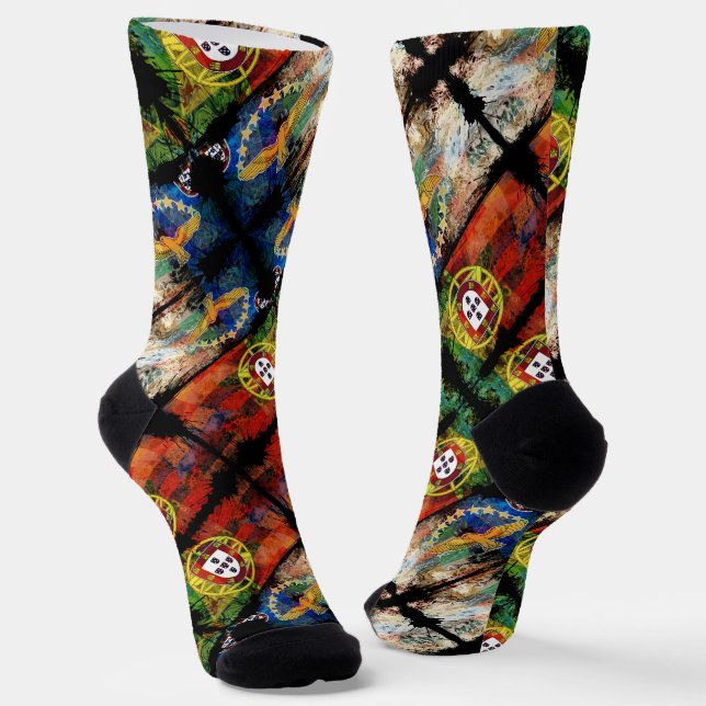 Portuguese designs socks (Angled)