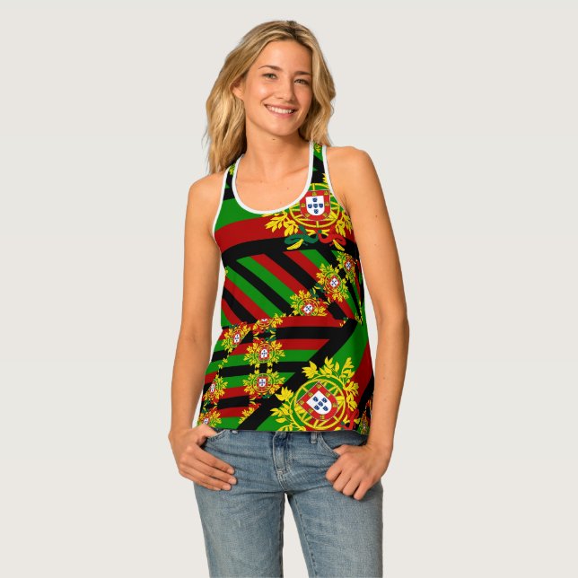 Portuguese designs tank top (Front Full)