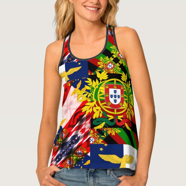 Portuguese designs tank top (Front)