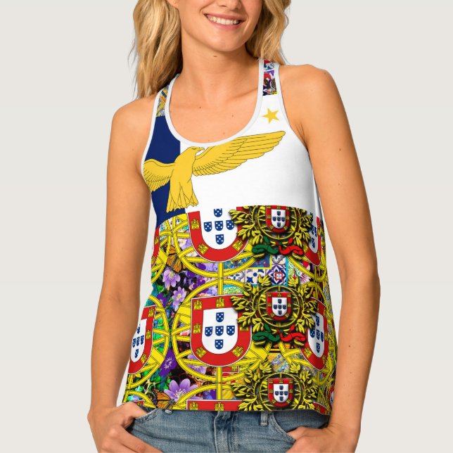 Portuguese designs tank top (Front)