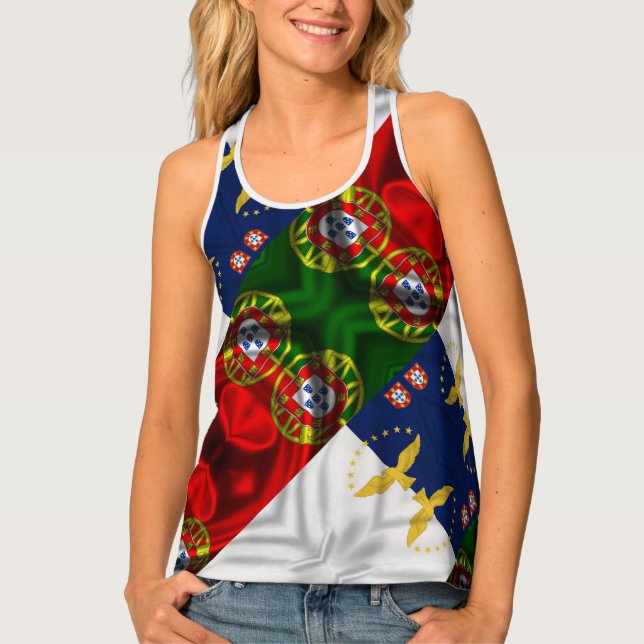 Portuguese designs tank top (Front)