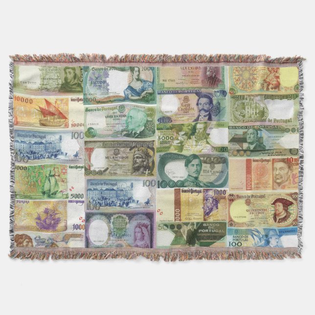 Portuguese designs throw blanket (Front)