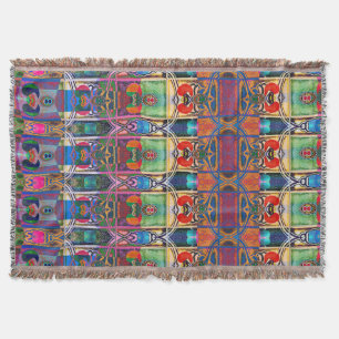 Portuguese designs throw blanket