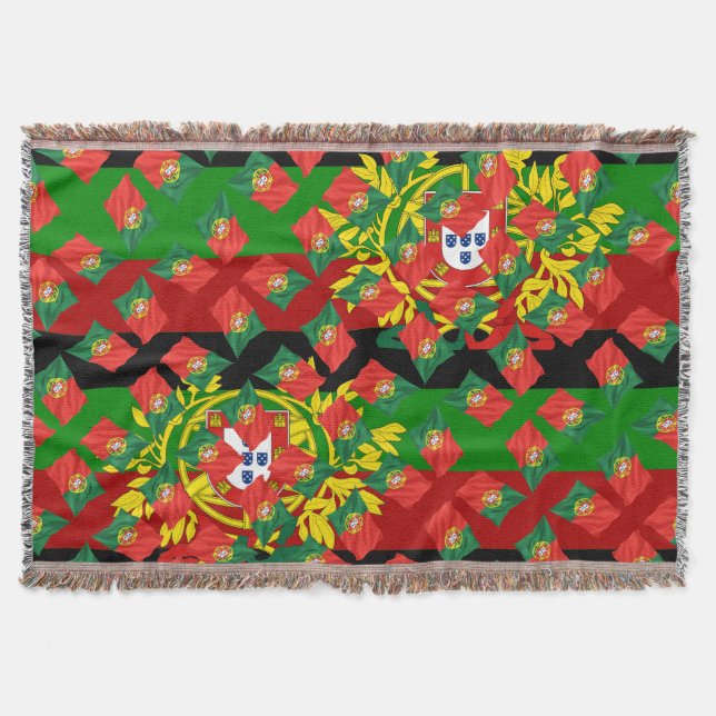 Portuguese designs throw blanket (Front)