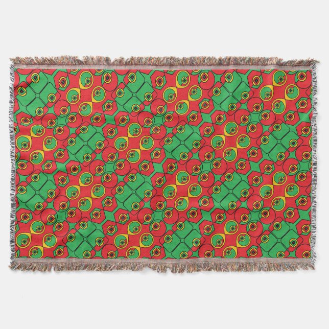 Portuguese designs throw blanket (Front)