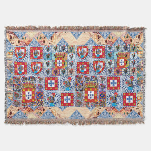 Portuguese designs throw blanket