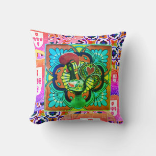 Portuguese designs throw pillow