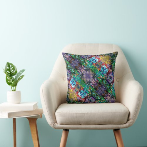 Portuguese designs throw pillow