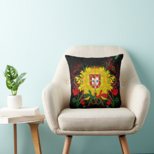 Portuguese designs  throw pillow