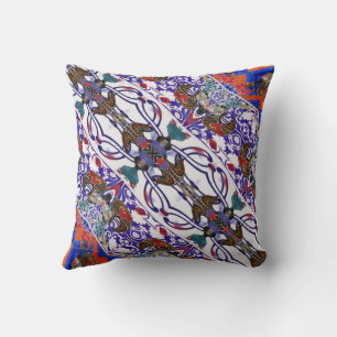 Portuguese designs throw pillow