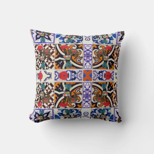 Portuguese designs throw pillow