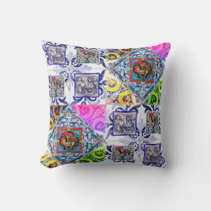 Portuguese designs throw pillow