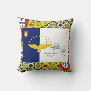 Portuguese designs throw pillow