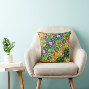 Portuguese designs throw pillow