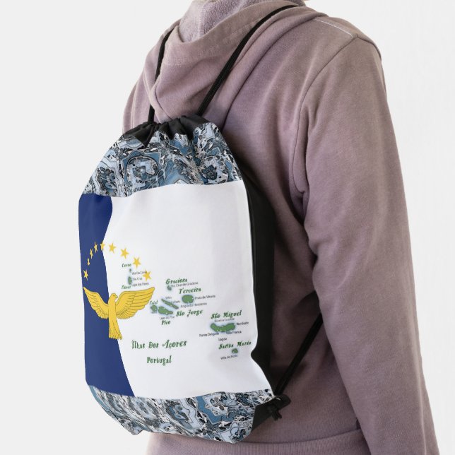 Portuguese designs Tote Drawstring Bag (Insitu)