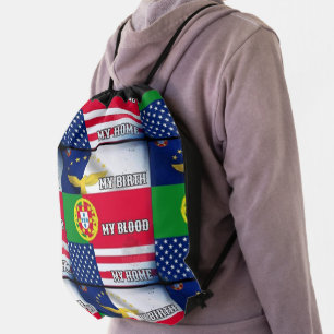 Portuguese designs Tote Drawstring Bag