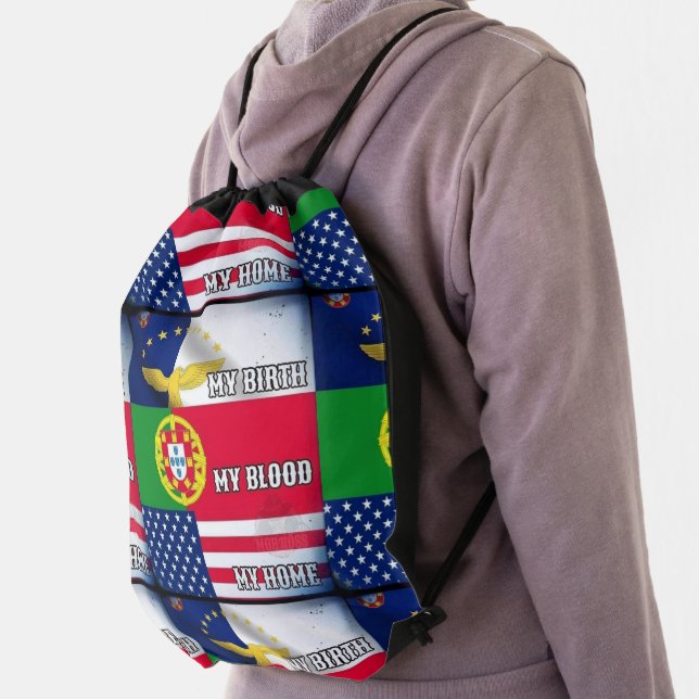 Portuguese designs Tote Drawstring Bag (Insitu)