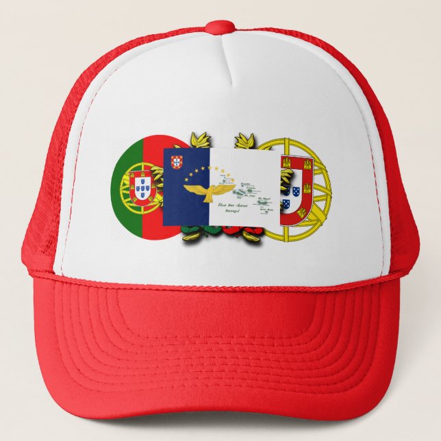 Portuguese designs  trucker hat (Front)