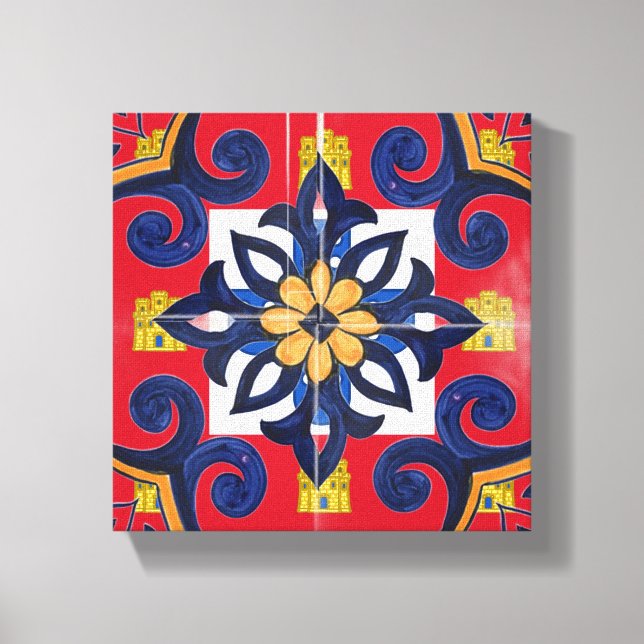 Portuguese designs Wood Wall Art (Front)