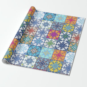 Portuguese designs wrapping paper