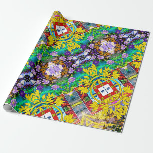 Portuguese designs wrapping paper