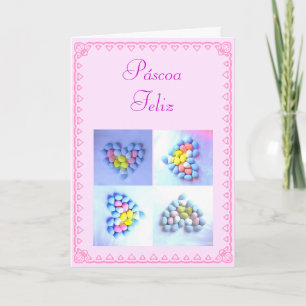 Portuguese: Easter eggs / Easter eggs Holiday Card