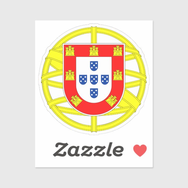 Portuguese Emblem Sticker (Sheet)
