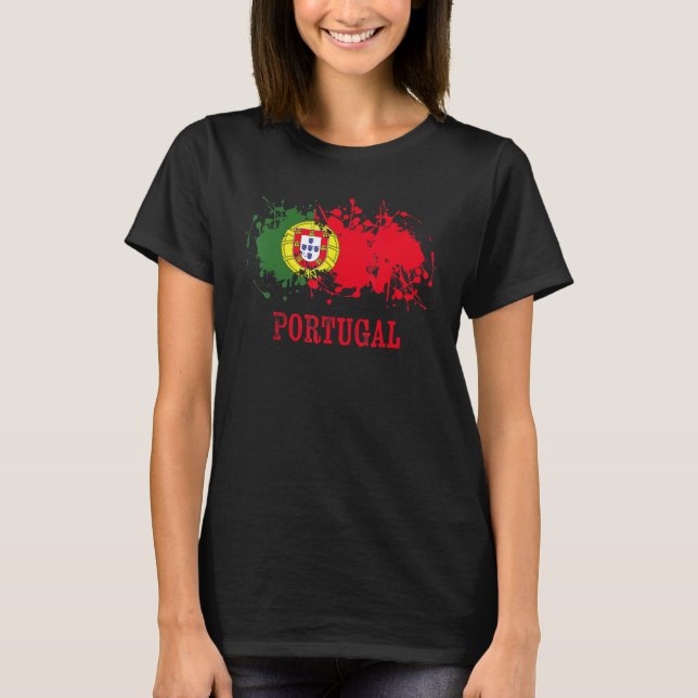 Portuguese enthusiasts for Portugal and Portugal T-Shirt (Front)