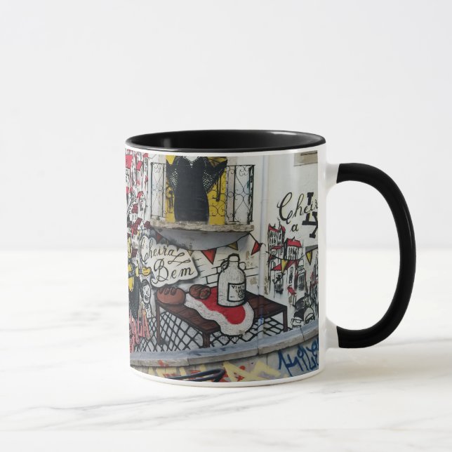 Portuguese: Fado Vadio - Alfama Lisboa Mug (Right)