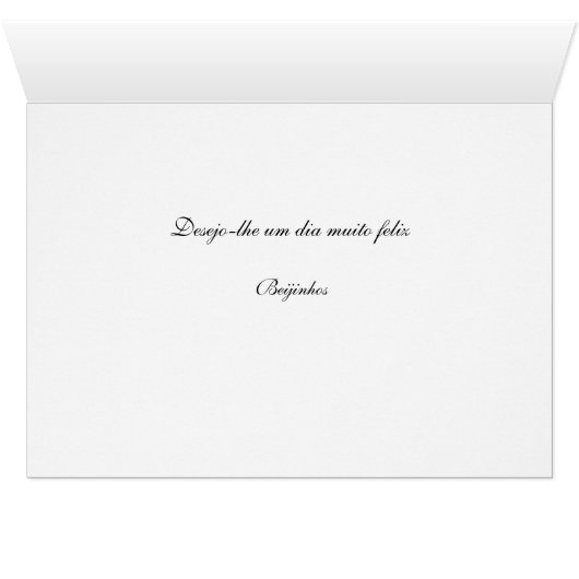 Portuguese: Feliz Aniversario Mae! (Inside Horizontal (Bottom))