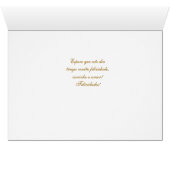 Portuguese: Feliz Aniversario! roses beije colors (Inside Horizontal (Bottom))