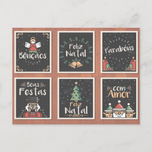 PORTUGUESE FELIZ NATAL CHRISTMAS CARD SET