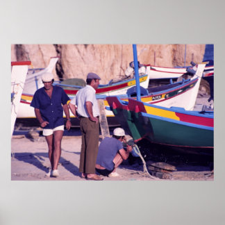 Portuguese Fishermen Poster