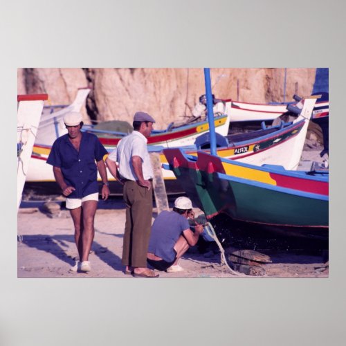 Portuguese Fishermen Poster