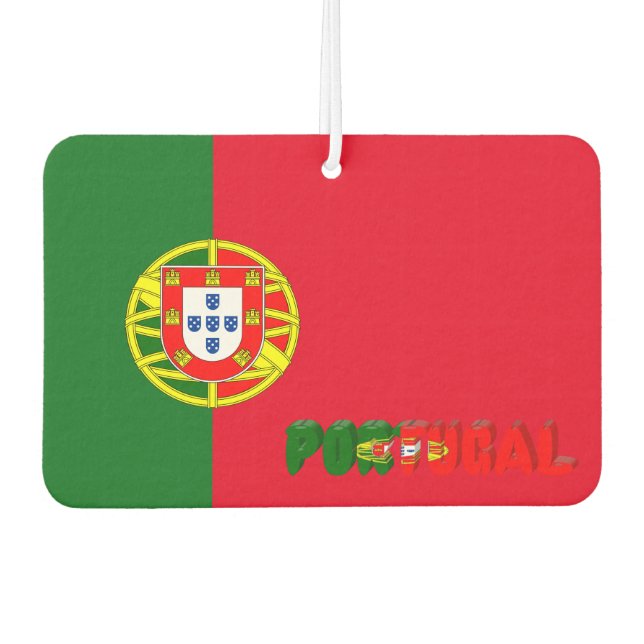 Portuguese flag air freshener (Front)