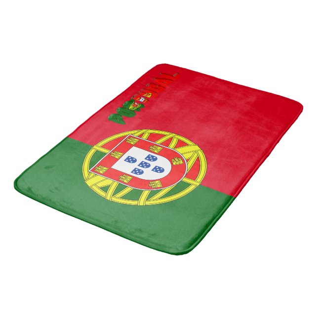 Portuguese flag bath mat (Angled)