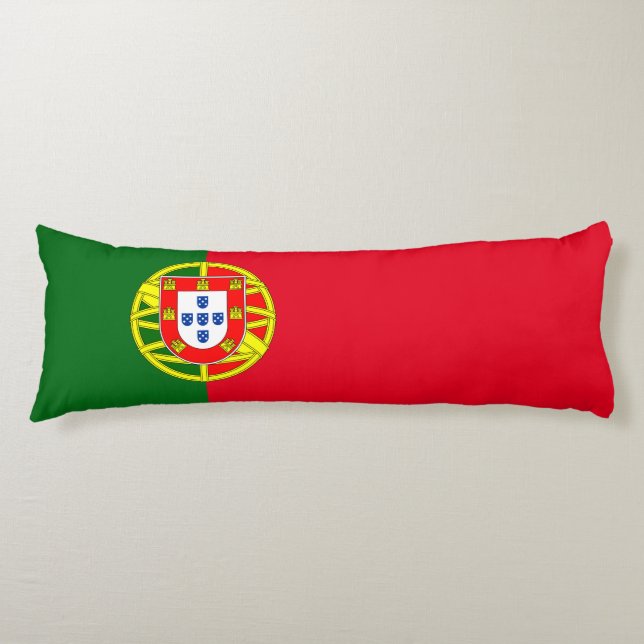Portuguese flag body pillow (Front)