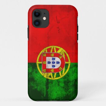 Portuguese Flag Iphone 11 Case by FlagWare at Zazzle