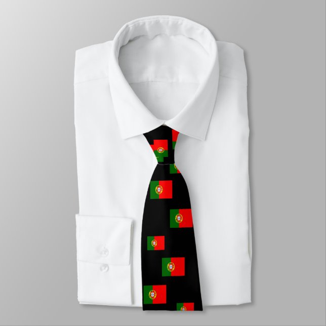 Portuguese Flag Classic Tie (Tied)