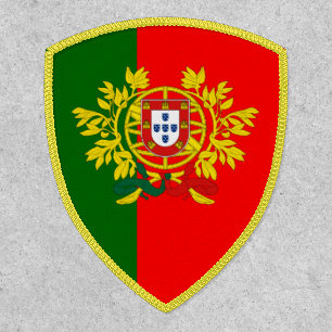 Portuguese Flag & Coat of Arms, Flag of Portugal Patch
