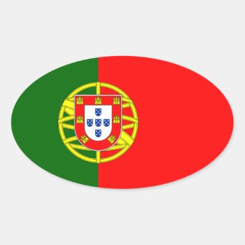 Portuguese Flag Country Sticker | Flag Of Portugal by iprint at Zazzle