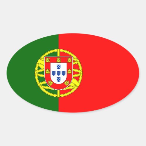 Portuguese flag country sticker  Flag of Portugal