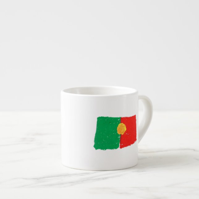 Portuguese Flag Espresso Cup (Front Right)