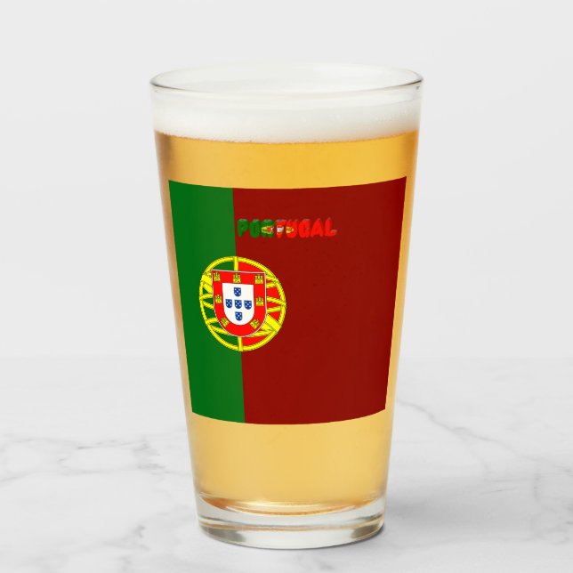 Portuguese flag    glass (Front Filled)