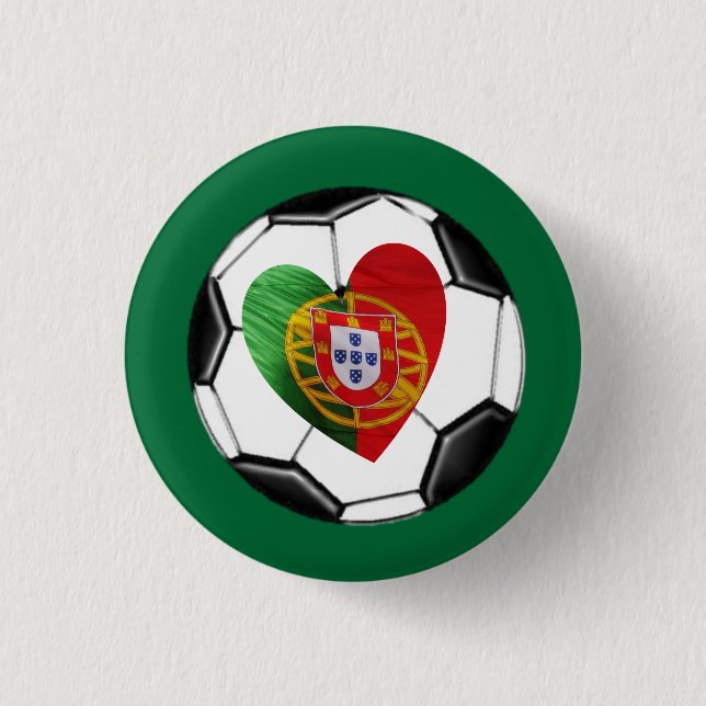 Portuguese: flag & heart button (Front)
