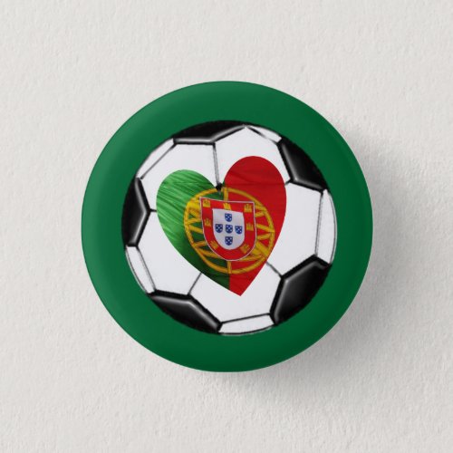 Portuguese flag  heart button