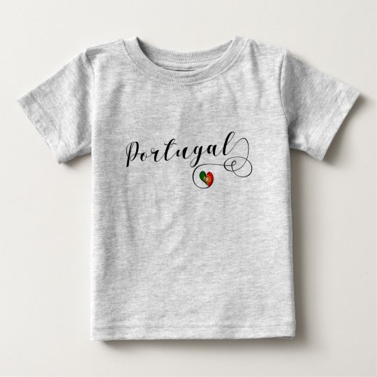 Portuguese Flag Heart Portugal Baby T Shirt