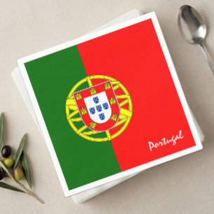 Portuguese flag Napkins, Portugal party / sports Napkins