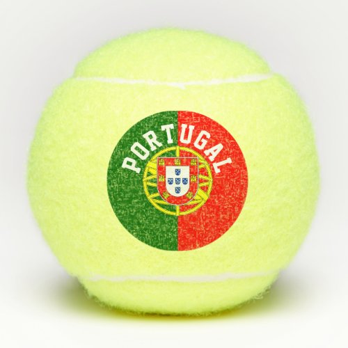 Portuguese flag of Portugal custom design can of Tennis Balls